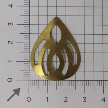 AC LATÃO GOTA G LISA ABL 1 FURO