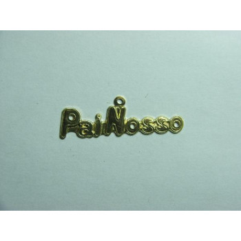 AC LATÃO ESCRITA PAI NOSSO RESINA 1 ARG