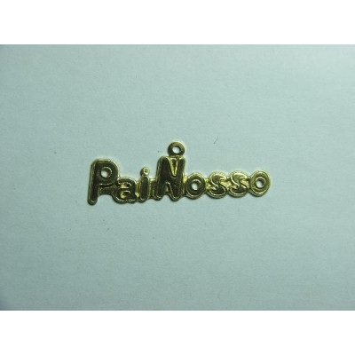 AC LATÃO ESCRITA PAI NOSSO RESINA 1 ARG