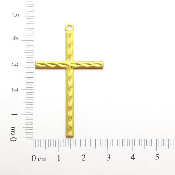 AC LATÃO CRUZ G FINA DIAMANTADA 1 ARG