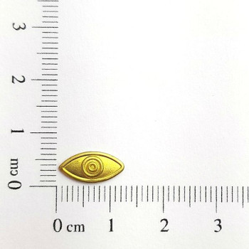 AC LATÃO NAVETE OLHO GREGO P S/ ARG