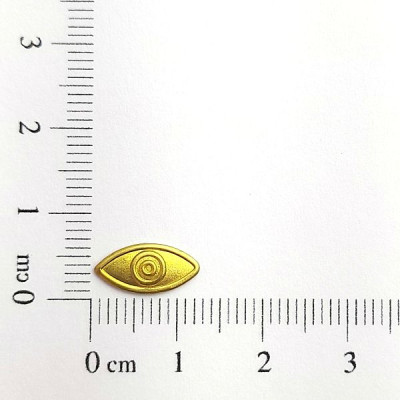 AC LATÃO NAVETE OLHO GREGO P S/ ARG