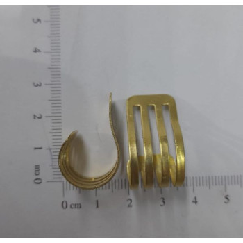 AC LATÃO ARGOLA GOTA  M  4 TIRAS