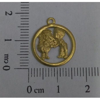 AC LATÃO REDONDO 18MM CASAL VZD 1 ARG