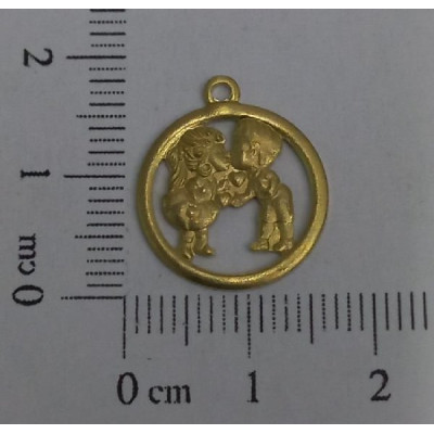 AC LATÃO REDONDO 18MM CASAL VZD 1 ARG