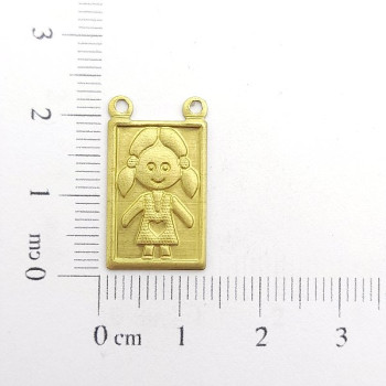 AC LATÃO ESCAPULÁRIO MENINA