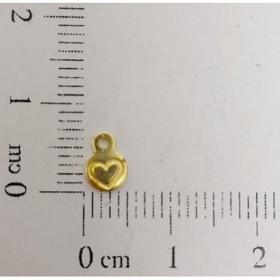 AC LATÃO REDONDO MINI CORAÇÃO 1 ARG