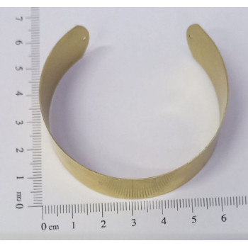 AC LATÃO BRACELETE 18MM LISO 2 FUROS