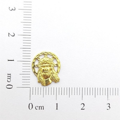 AC LATÃO FACE DE CRISTO P COROA S/ ARG