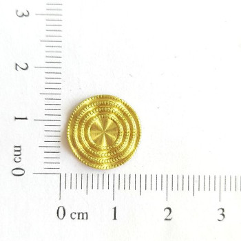 AC LATÃO REDONDO ONDULADO BOLINHAS CHEIO S/ FURO