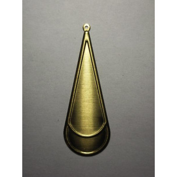 AC LATÃO GOTA G LISA CHEIA RESINA 1 ARG