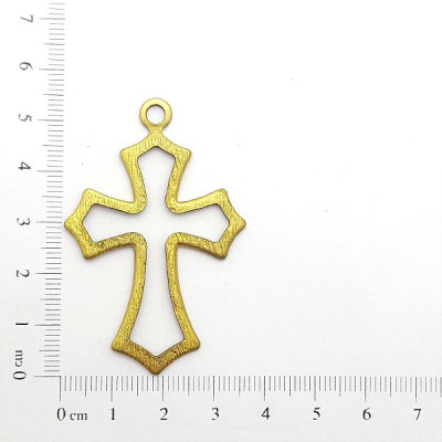 AC LATÃO CRUZ G PONTAS TXT MADEIRA VZD 1 ARG