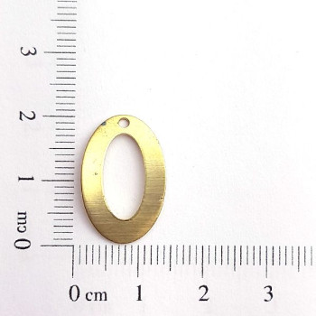 AC LATÃO OVAL M CURVADO VZD 1 FURO