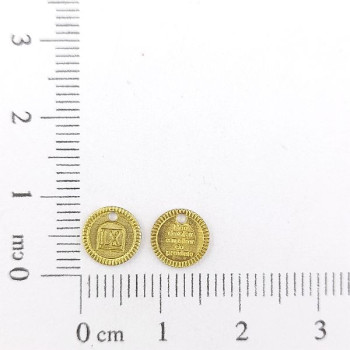 AC LATÃO REDONDO MANDAMENTO IX 1 FURO