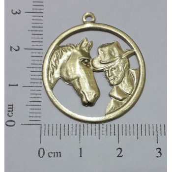 AC LATÃO REDONDO CAVALO E MENINO VZD 1 ARG