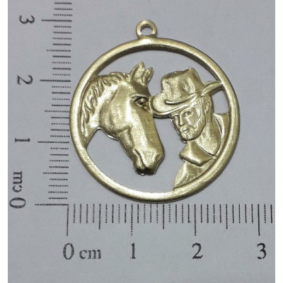 AC LATÃO REDONDO CAVALO E MENINO VZD 1 ARG