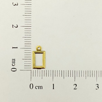 AC LATÃO RETANGULO MINI LISO VZD 1 ARG