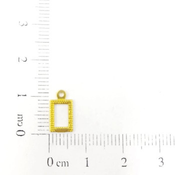 AC LATÃO RETANGULO MINI TXT VZD 1 ARG
