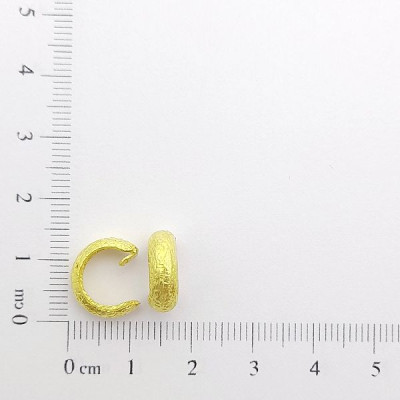 AC LATÃO ARGOLA RETA P TXT RISCADA