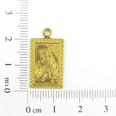 AC LATÃO PLACA SÃO JORGE BORDA 1 ARG