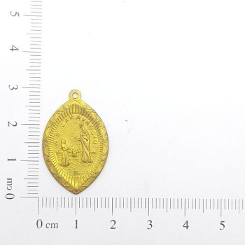 AC LATÃO MEDALHA NAVETE NSS SRA CARAVAGGIO 1 ARG