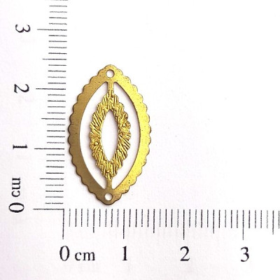 AC LATÃO NAVETE P MIOLO RAIADO 2 FUROS