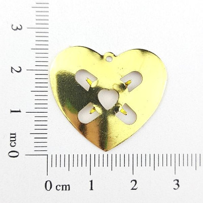 AC LATÃO CORAÇÃO G LISO CHATÃO 10X10 1 ARG