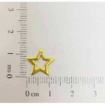 AC LATÃO ESTRELA G 12MM VZD ABL 1 FURO