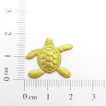 AC LATÃO TARTARUGA 3D S/ ARG