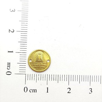 AC LATÃO MINI MANDAMENTO I 2 FUROS