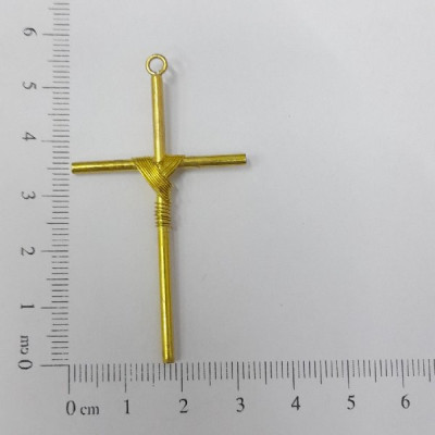 AC LATÃO CRUZ PALITO G 5MM FIO DE COBRE 1 ARG