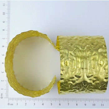 AC LATÃO BRACELETE 45MM AMASSADO 2 FUROS