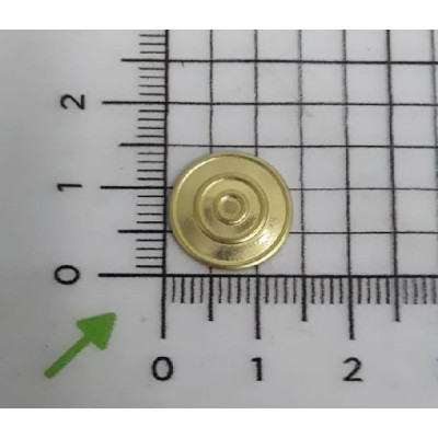 AC LATÃO REDONDO OLHO GREGO 15MM S/ ARG