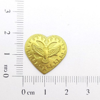 AC LATÃO CORAÇÃO G ESPIRITO SANTO S/ ARG