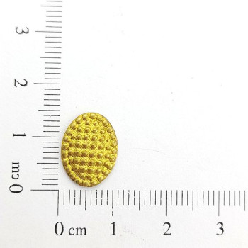 AC LATÃO OVAL BOLINHAS BORDA S/ ARG