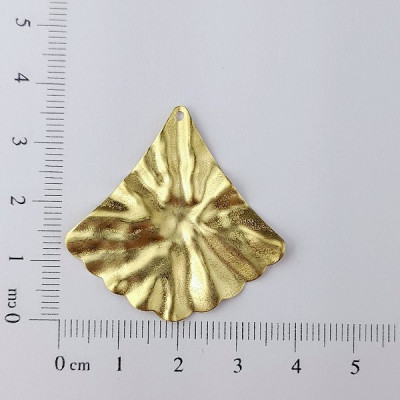 AC LATÃO LEQUE G 35MM AMASSADO 1 FURO