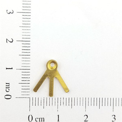 AC LATÃO EAR JACKET 3 PONTAS 1 FURO