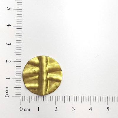 AC LATÃO REDONDO 21,3MM AMASSADO S/ FURO