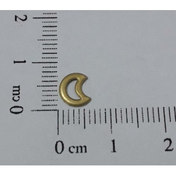 AC LATÃO LUA P 7MM LISA ABL VZD S/ FURO