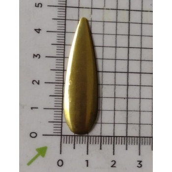 AC LATÃO GOTA G COMPRIDA CHEIA LISA S/ FURO