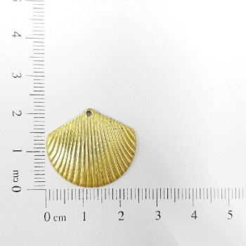 AC LATÃO CONCHA M 23MM 1 FURO