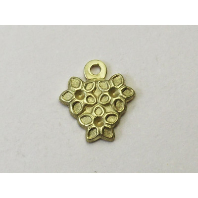 AC LATÃO TRIO DE FLORES MINI RESINA 1 ARG