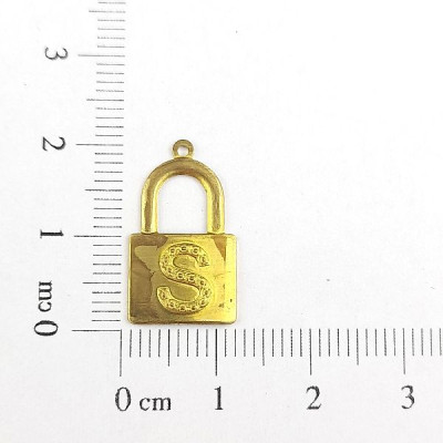 AC LATÃO CADEADO LETRA 