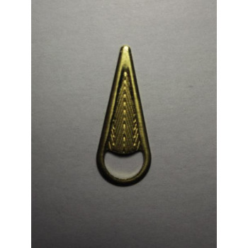 AC LATÃO GOTA M VZD BAIXO TXT BORDA S/ ARG