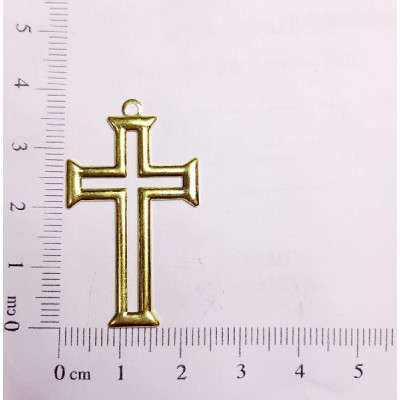 AC LATÃO CRUZ G MEIO VZD BORDA LISA 1 ARG