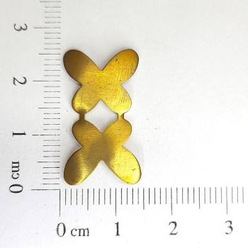 AC LATÃO BORBOLETA PEQUENA DUPLA