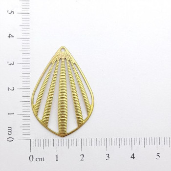 AC LATÃO GOTA TIRAS TXT 1 FURO