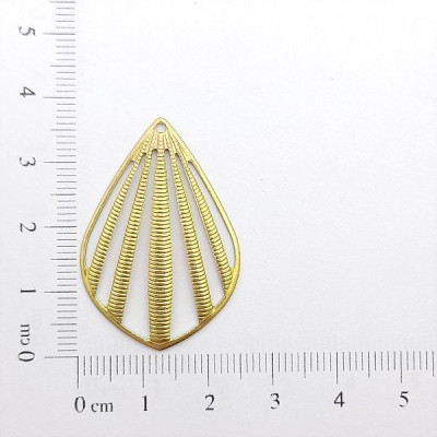 AC LATÃO GOTA TIRAS TXT 1 FURO