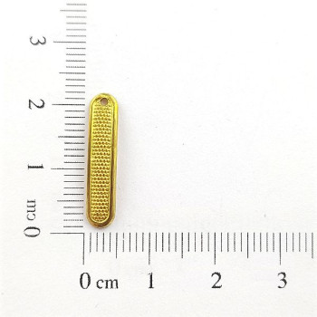 AC LATÃO PALITO LARGO TXT CURVADO 1 FURO