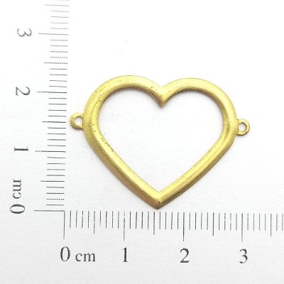 AC LATÃO CORAÇÃO G 25MM LISO VZD 2 ARG